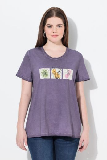 Plus size veliki brojevi Majica kratkih rukava okruglog ovratnika za punije