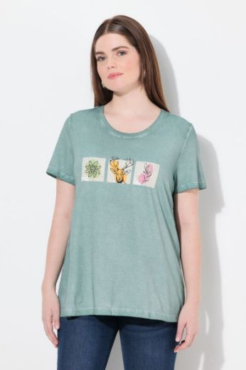 Plus size veliki brojevi Majica kratkih rukava okruglog ovratnika za punije