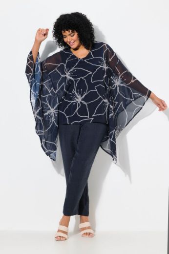 Plus size veliki brojevi Bluza od šifona šireg kroja za punije
