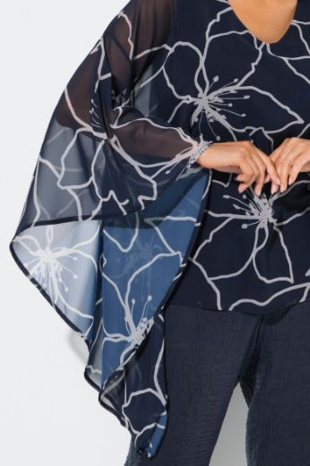 Plus size veliki brojevi Bluza od šifona šireg kroja za punije