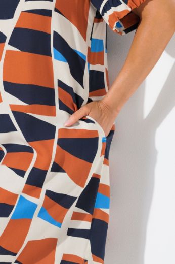 Plus size veliki brojevi Haljina midi kratkih rukava za punije