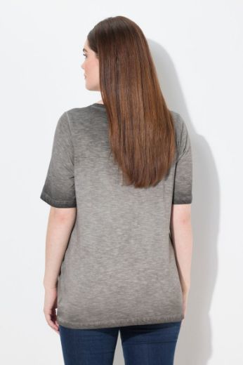 Plus size veliki brojevi Majica kratkih rukava V ovratnika za punije