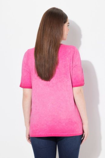 Plus size veliki brojevi Majica kratkih rukava V ovratnika za punije