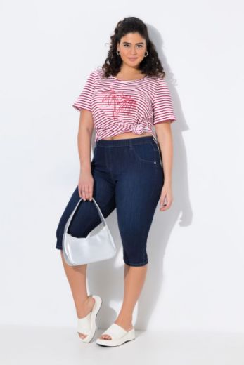 Plus size veliki brojevi Traperice Capri za punije