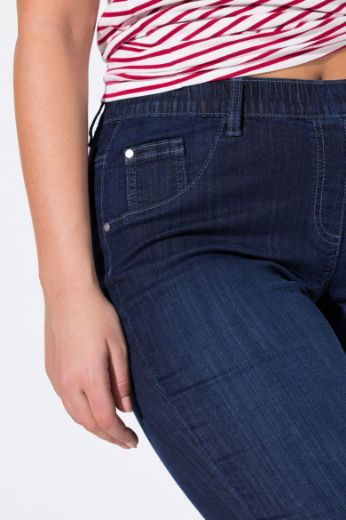 Plus size veliki brojevi Traperice Capri za punije