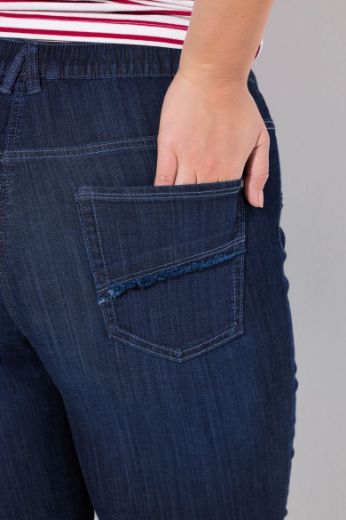 Plus size veliki brojevi Traperice Capri za punije