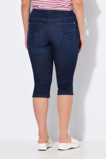Plus size veliki brojevi Traperice Capri za punije