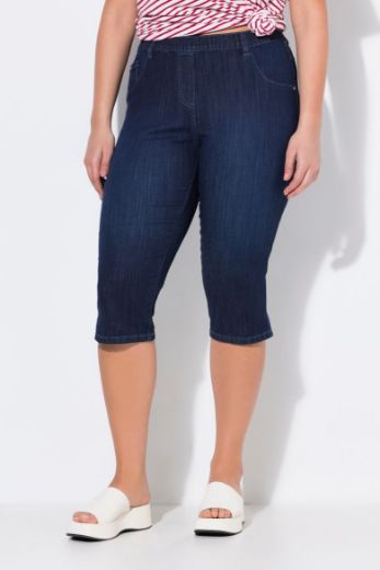 Plus size veliki brojevi Traperice Capri za punije