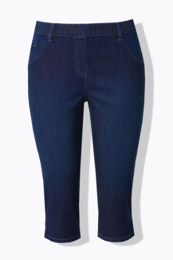 Plus size veliki brojevi Traperice Capri za punije