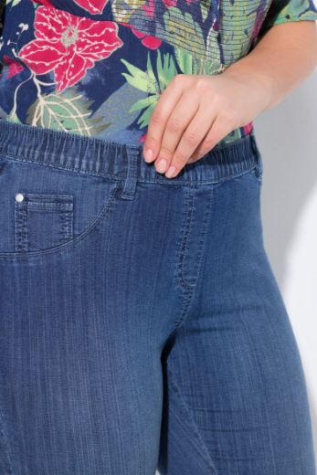 Plus size veliki brojevi Traperice Capri za punije