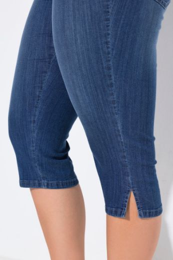 Plus size veliki brojevi Traperice Capri za punije