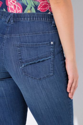 Plus size veliki brojevi Traperice Capri za punije