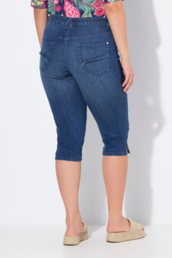 Plus size veliki brojevi Traperice Capri za punije