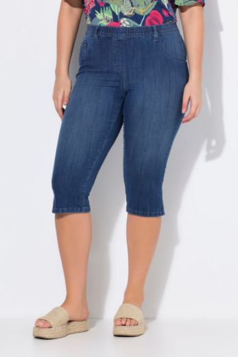 Plus size veliki brojevi Traperice Capri za punije
