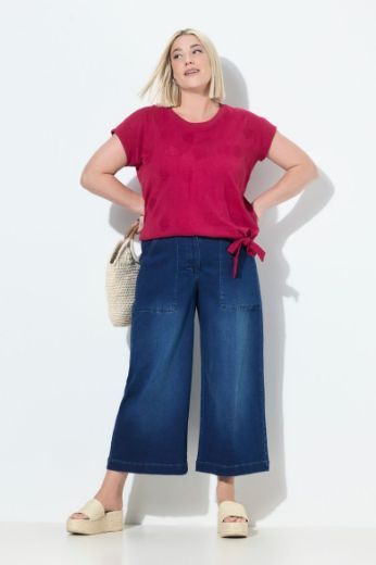 Plus size veliki brojevi Traperice širokih nogavica za punije