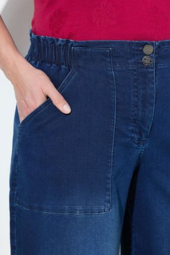 Plus size veliki brojevi Traperice širokih nogavica za punije