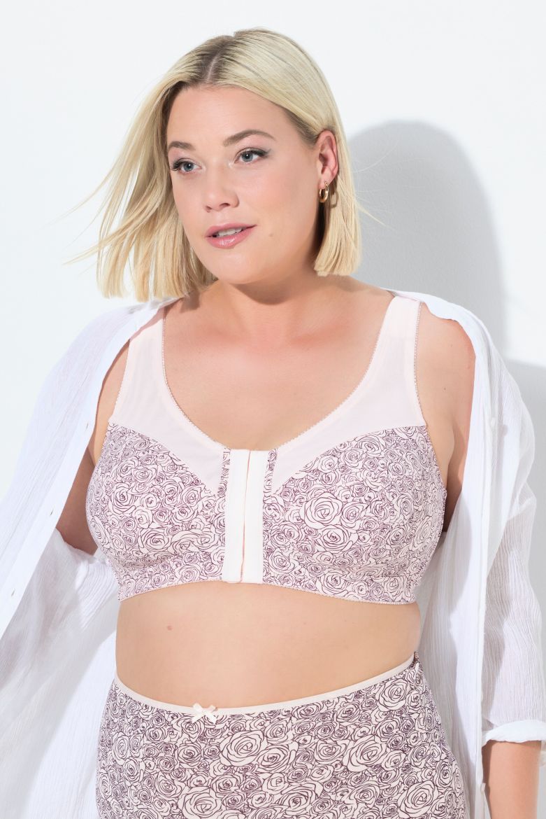 Plus size veliki brojevi Grudnjak bez žica s prednjim kopčanjem za punije
