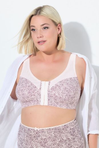Plus size veliki brojevi Grudnjak bez žica s prednjim kopčanjem za punije