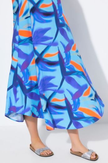 Plus size veliki brojevi Haljina midi bez rukava za punije