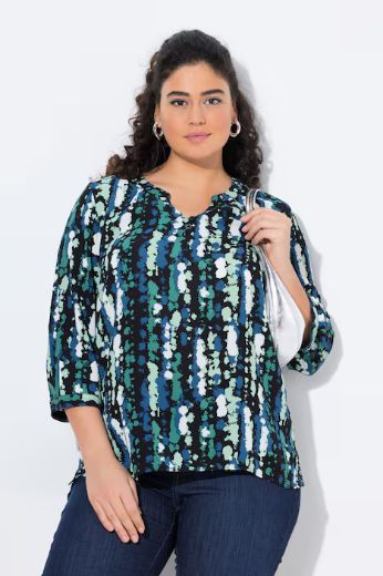 Plus size veliki brojevi Tunika na kopčanje za punije