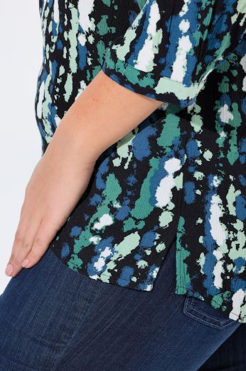 Plus size veliki brojevi Tunika na kopčanje za punije