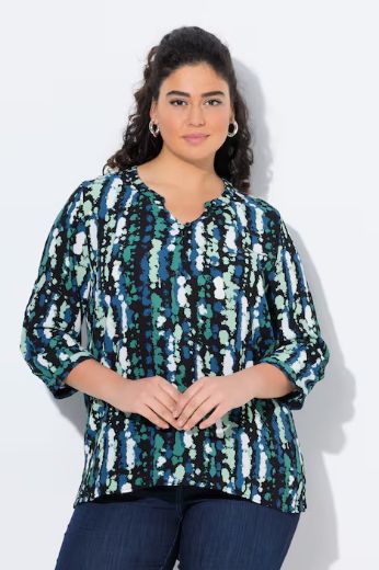 Plus size veliki brojevi Tunika na kopčanje za punije