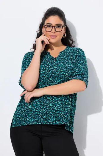 Plus size veliki brojevi Tunika na kopčanje za punije