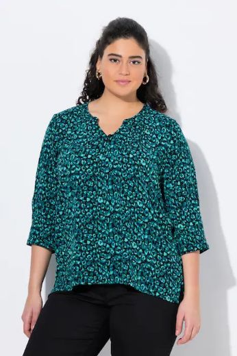 Plus size veliki brojevi Tunika na kopčanje za punije