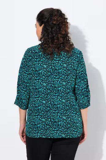 Plus size veliki brojevi Tunika na kopčanje za punije