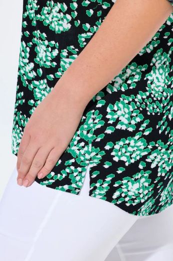 Plus size veliki brojevi Tunika na kopčanje za punije