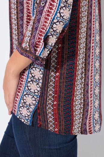 Plus size veliki brojevi Tunika na kopčanje za punije