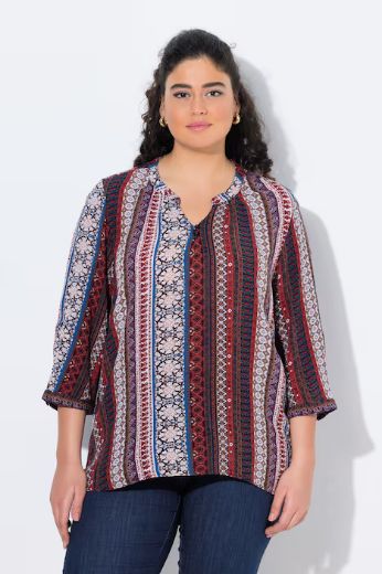 Plus size veliki brojevi Tunika na kopčanje za punije