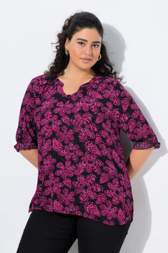 Plus size veliki brojevi Tunika na kopčanje za punije