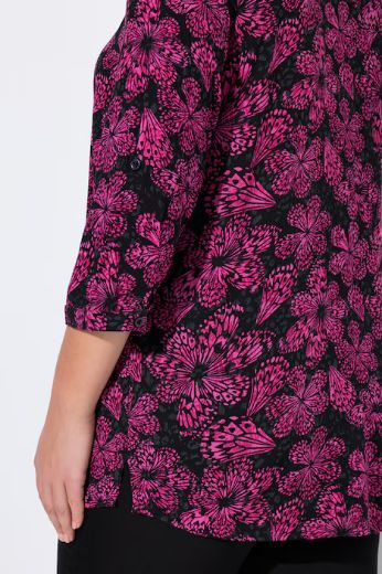 Plus size veliki brojevi Tunika na kopčanje za punije