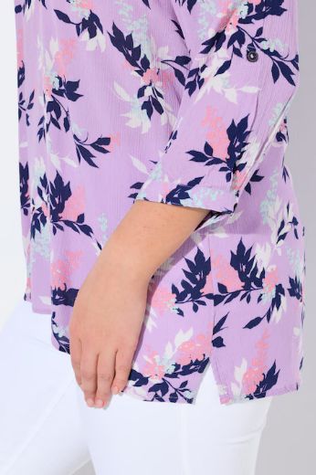 Plus size veliki brojevi Tunika na kopčanje za punije