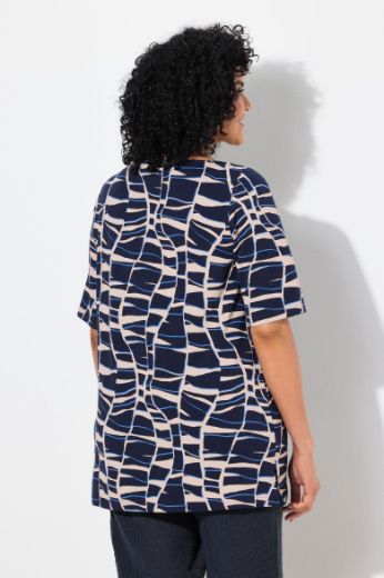 Plus size veliki brojevi Majica kratkih rukava V ovratnika za punije
