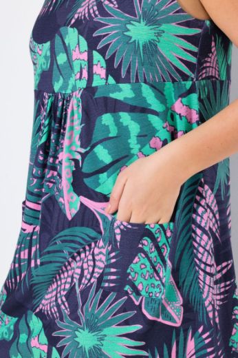 Plus size veliki brojevi Haljina bez rukava za punije