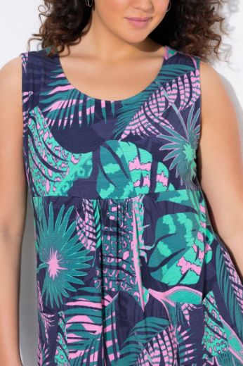 Plus size veliki brojevi Haljina bez rukava za punije