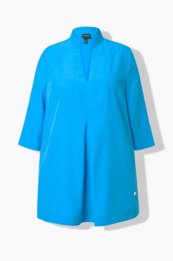 Plus size veliki brojevi Bluza s 3/4 rukavima V izreza za punije