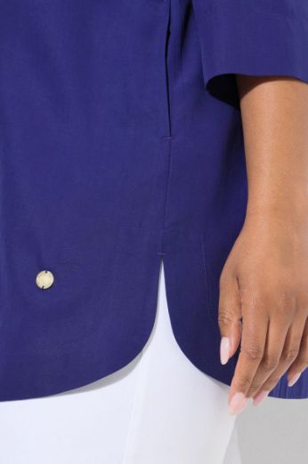 Plus size veliki brojevi Bluza s 3/4 rukavima V izreza za punije