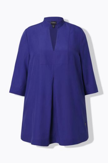 Plus size veliki brojevi Bluza s 3/4 rukavima V izreza za punije