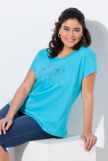 Plus size veliki brojevi Majica kratkih rukava okruglog izreza za punije