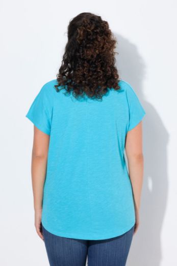Plus size veliki brojevi Majica kratkih rukava okruglog izreza za punije