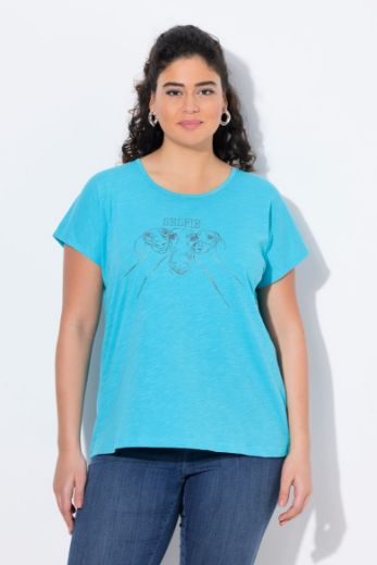 Plus size veliki brojevi Majica kratkih rukava okruglog izreza za punije