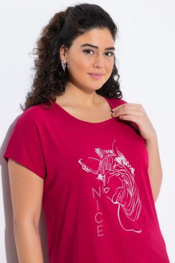 Plus size veliki brojevi Majica kratkih rukava okruglog izreza za punije
