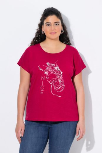 Plus size veliki brojevi Majica kratkih rukava okruglog izreza za punije