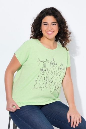 Plus size veliki brojevi Majica kratkih rukava okruglog izreza za punije