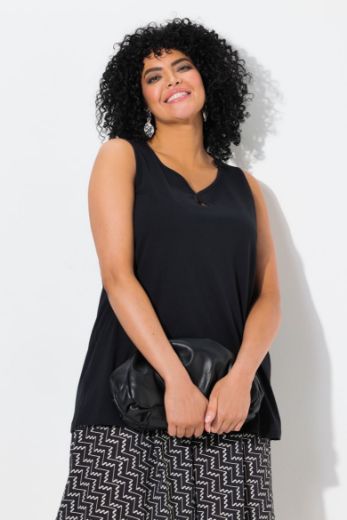 Plus size veliki brojevi Majica bez rukava A kroja za punije