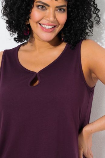 Plus size veliki brojevi Majica bez rukava A kroja za punije