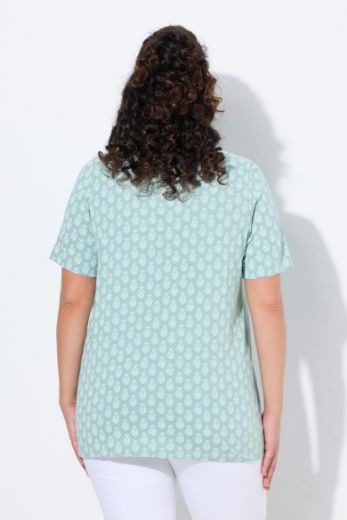 Plus size veliki brojevi Majica kratkih rukava V ovratnika za punije
